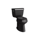 Kohler 5296-7 Highline Classic Comfort Height Two-Piece Round-Front 1.28 Gpf Toilet With Class Five Flush Technology And Left-Hand Trip Lever 1