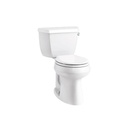 Kohler 5296-RA-0 Highline Classic Comfort Height Two-Piece Round-Front 1.28 Gpf Toilet With Class Five Flush Technology And Right-Hand Trip Lever 1