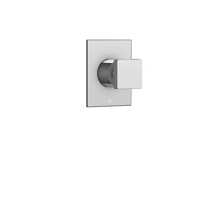 Aquabrass S0695 Square Trim Set For 1/2 Shut Off Valve N1006 Brushed Nickel 1