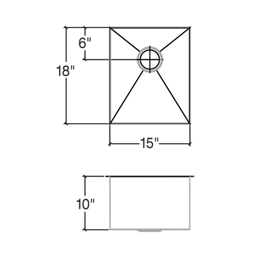 Julien 003222 Classic Sink Undermount Single 15X18X10 2