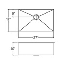 Julien 003218 Classic Sink Undermount Single 27X17X10 2