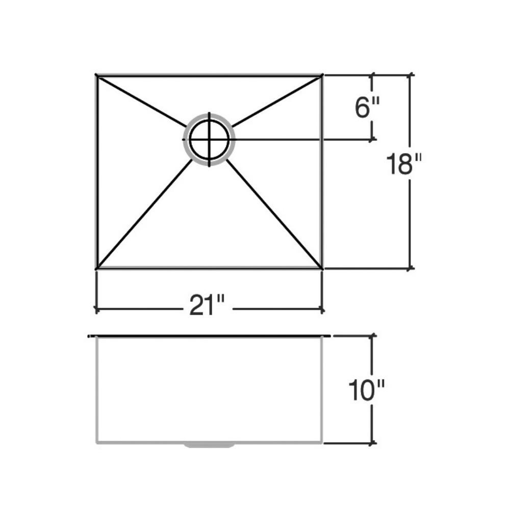 Julien 003224 Classic Sink Undermount Single 21X18X10 2