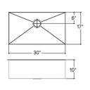 Julien 003235 Classic Sink Undermount Single 30X17X10 2