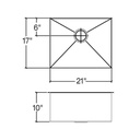 Julien 003929 J7 Sink Undermount Single 21X17X10 2