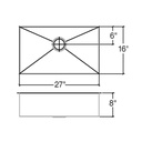 Julien 003919 J7 Sink Undermount Single 27X16X8 2