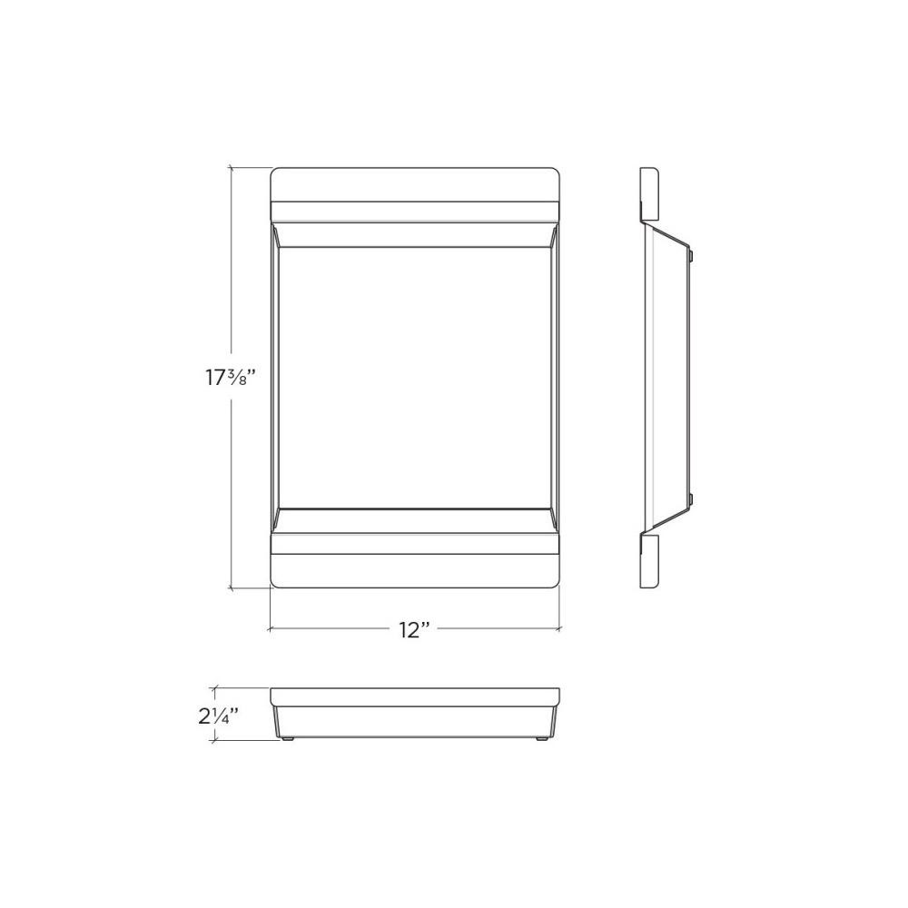 Julien 205041 Tray For Fira Sink W/Ledge Walnut Handles 12X17-1/4X2-1/4 2