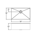 Julien 003935 J7 Sink Undermount Single 30X18X10 2