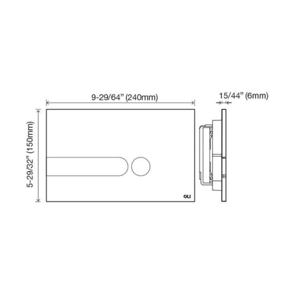 Oli 879465 Iplate Push Plate Polished Chrome 2