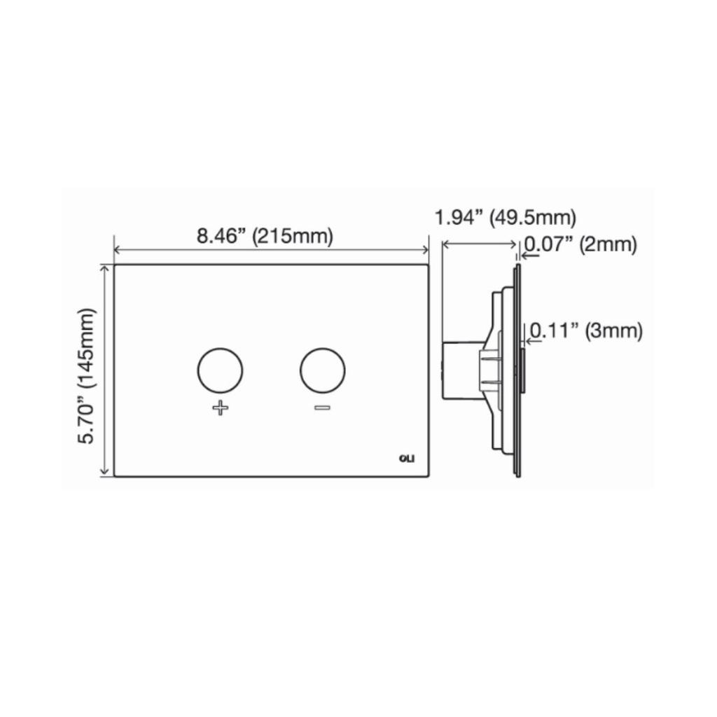 Oli 879468 Blink Push Plate Polished Stainless Steel 2