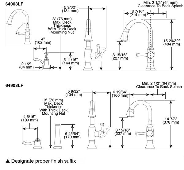 Brizo 64003LF TALO Single Handle Pull Down Smart Touch Kitchen Faucet 2