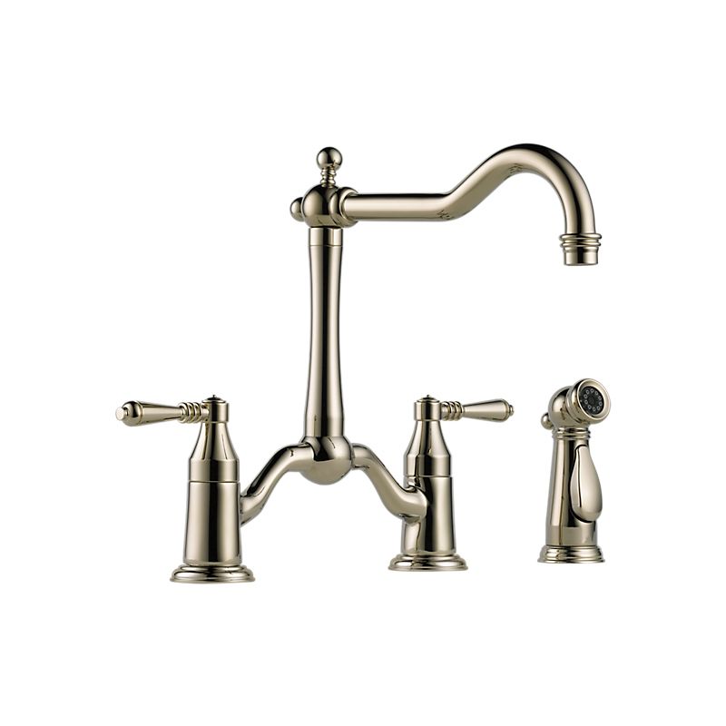 Brizo 62536LF TRESA Two Handle Bridge Kitchen Faucet With Spray 1