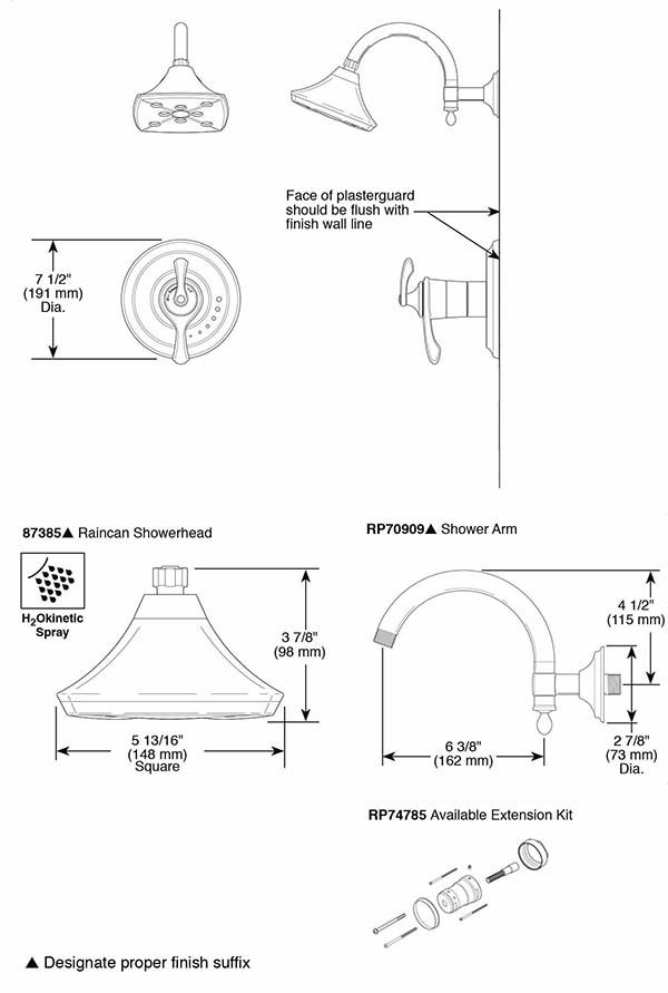 Brizo T60285 Charlotte Tempassure Thermostatic Shower 2