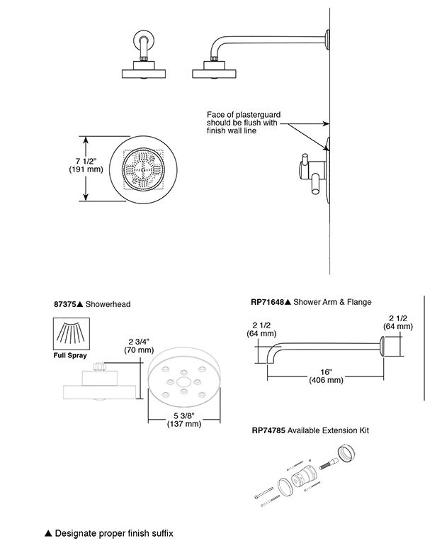 Brizo T60275 Odin Tempassure Thermostatic Shower 2