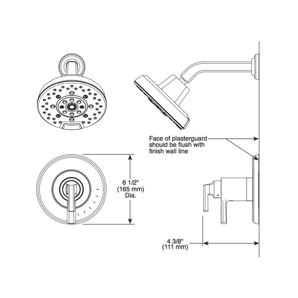 Brizo T60298-PC Levoir Tempassure Thermostatic Shower Only Chrome 2