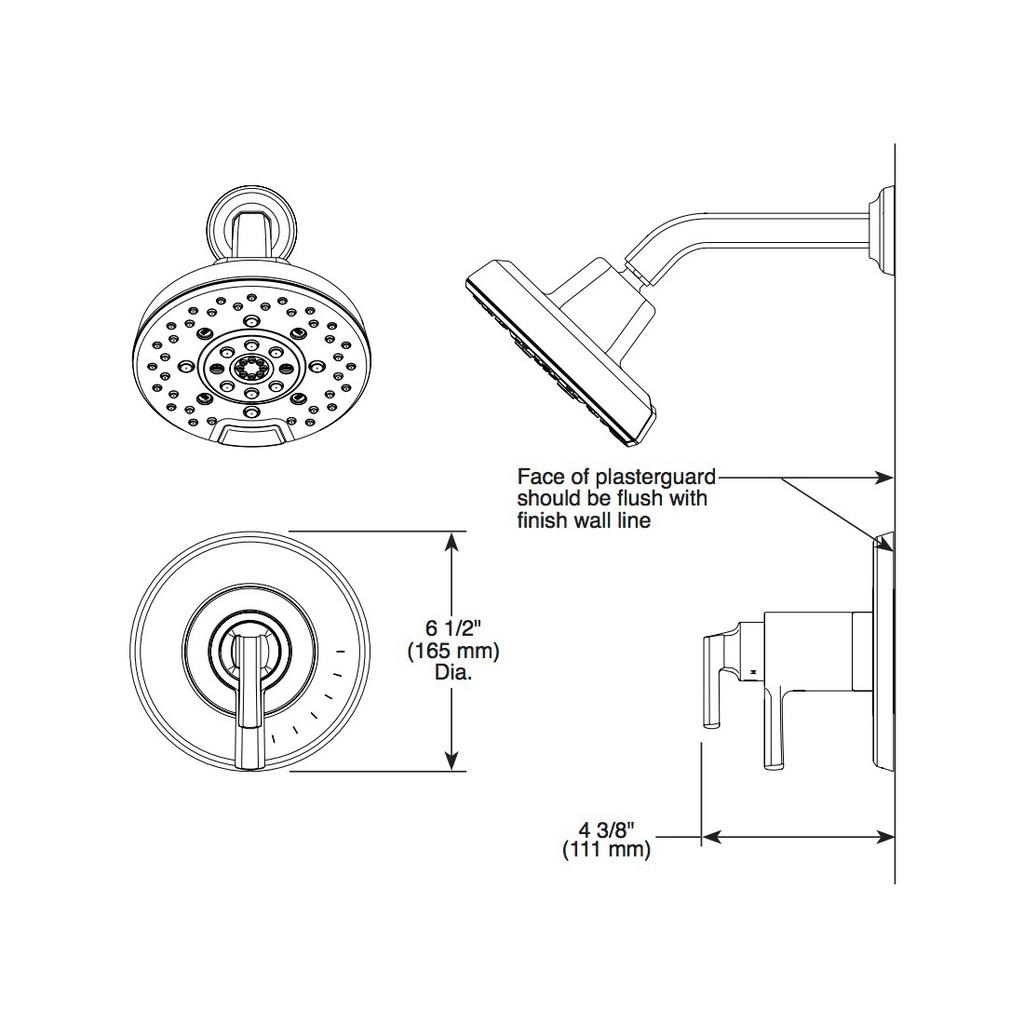 Brizo T60298-PN Levoir Tempassure Thermostatic Shower Only Polished Nickel 2