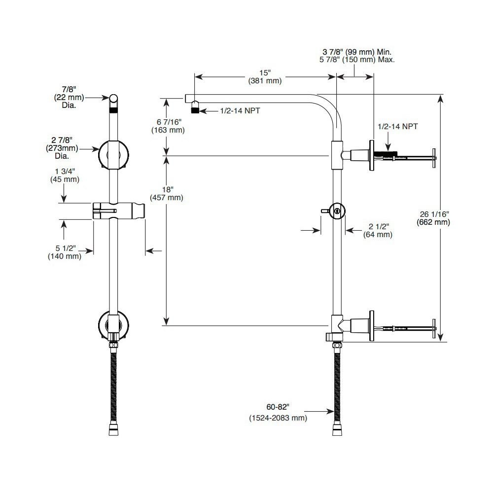 Brizo 80092 Euro Round Shower Column Luxe Nickel 2