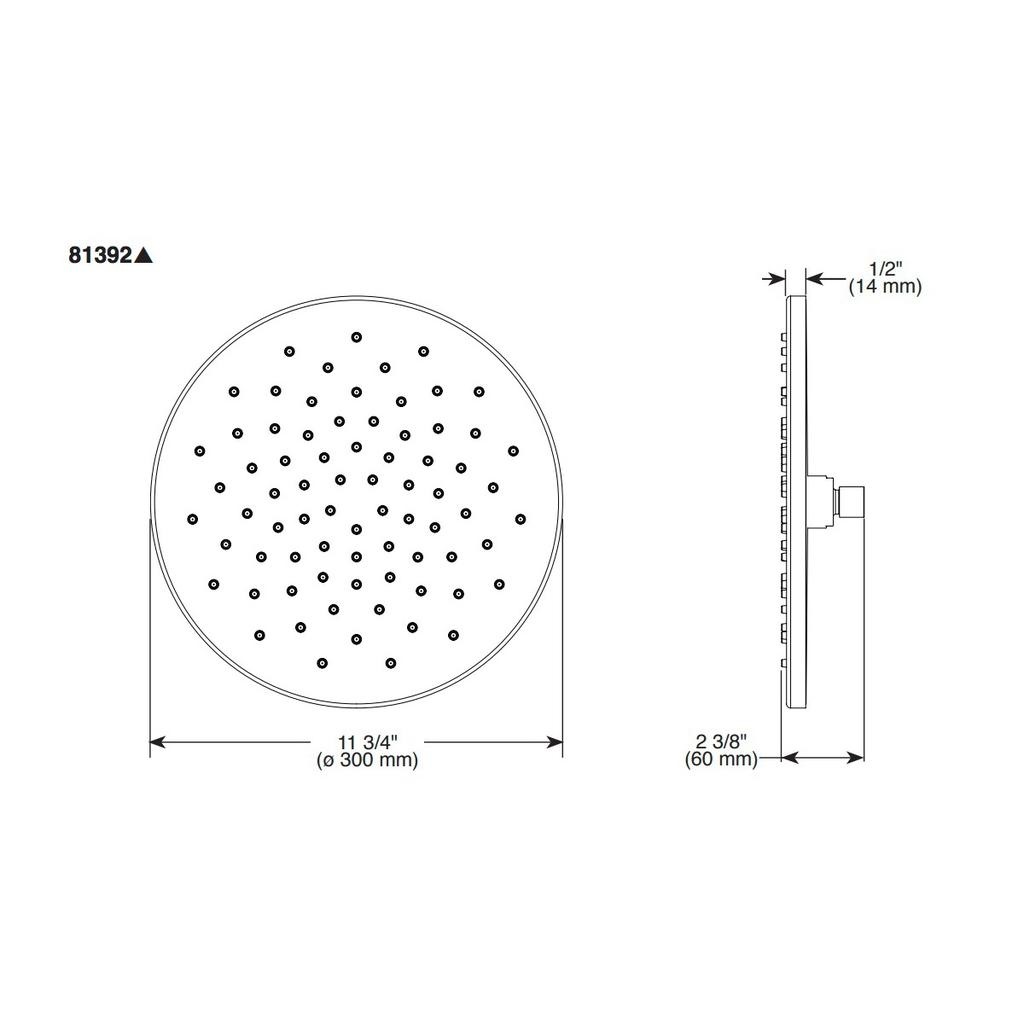 Brizo 81392 Raincan Showerhead Chrome 2