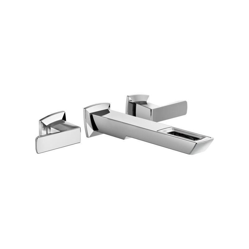 Brizo T65886LF-PC-ECO Vettis Two Handle Wall Mount Lavatory Faucet Chrome 1