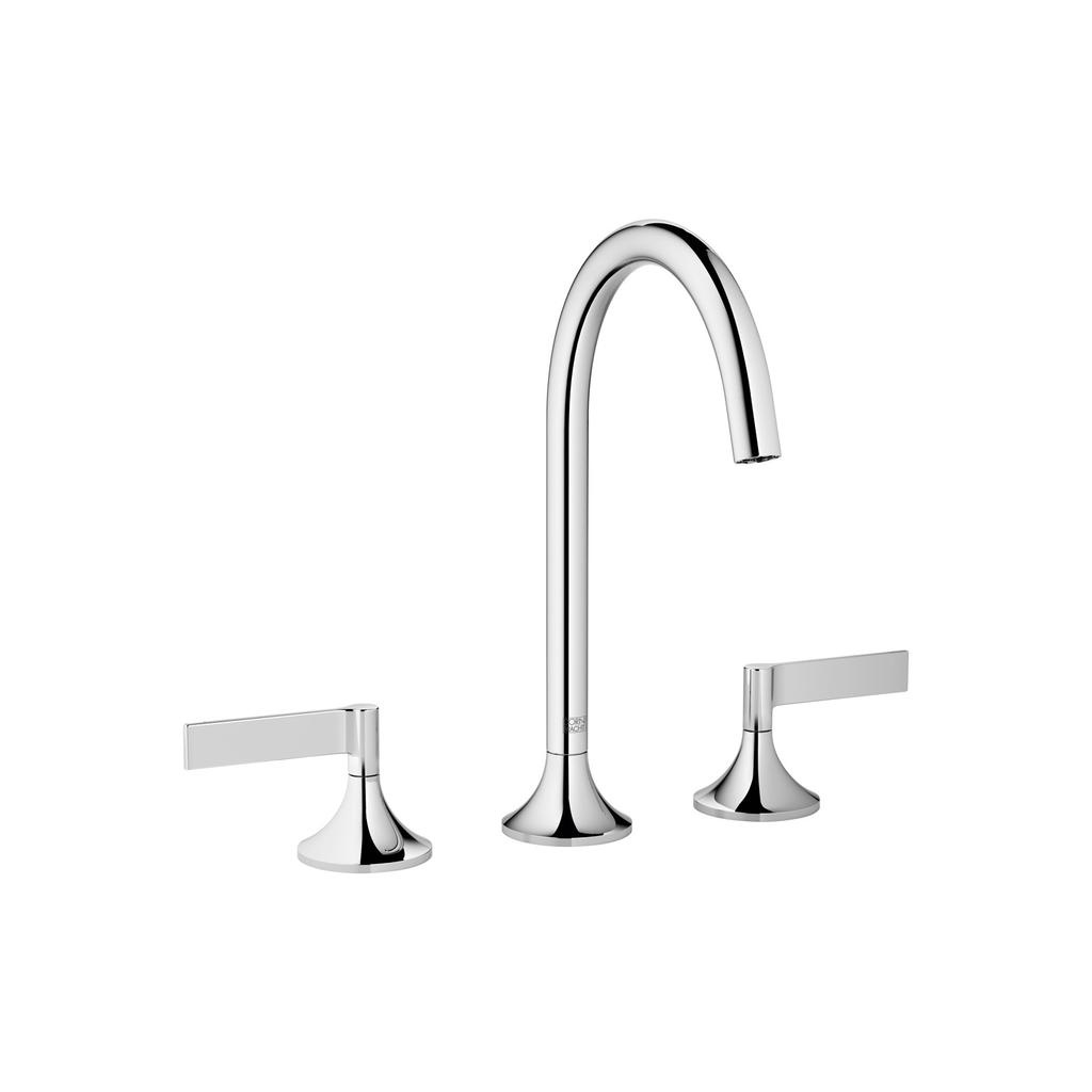 Dornbracht 20713819 Vaia Three Hole Faucet Lever Handle Polished Chrome 1