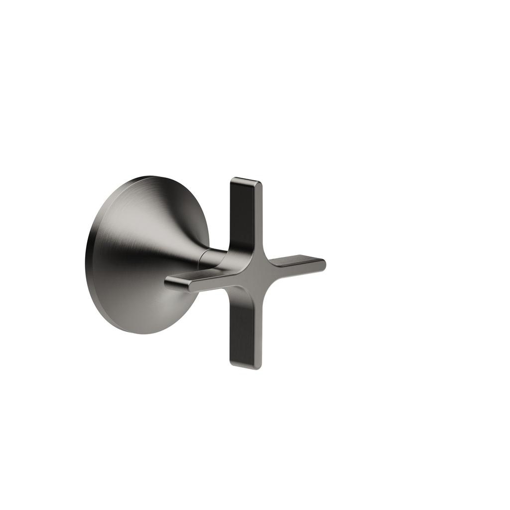 Dornbracht 36310809 Vaia Wall Valve Cross Handle Dark Platinum Matte 1