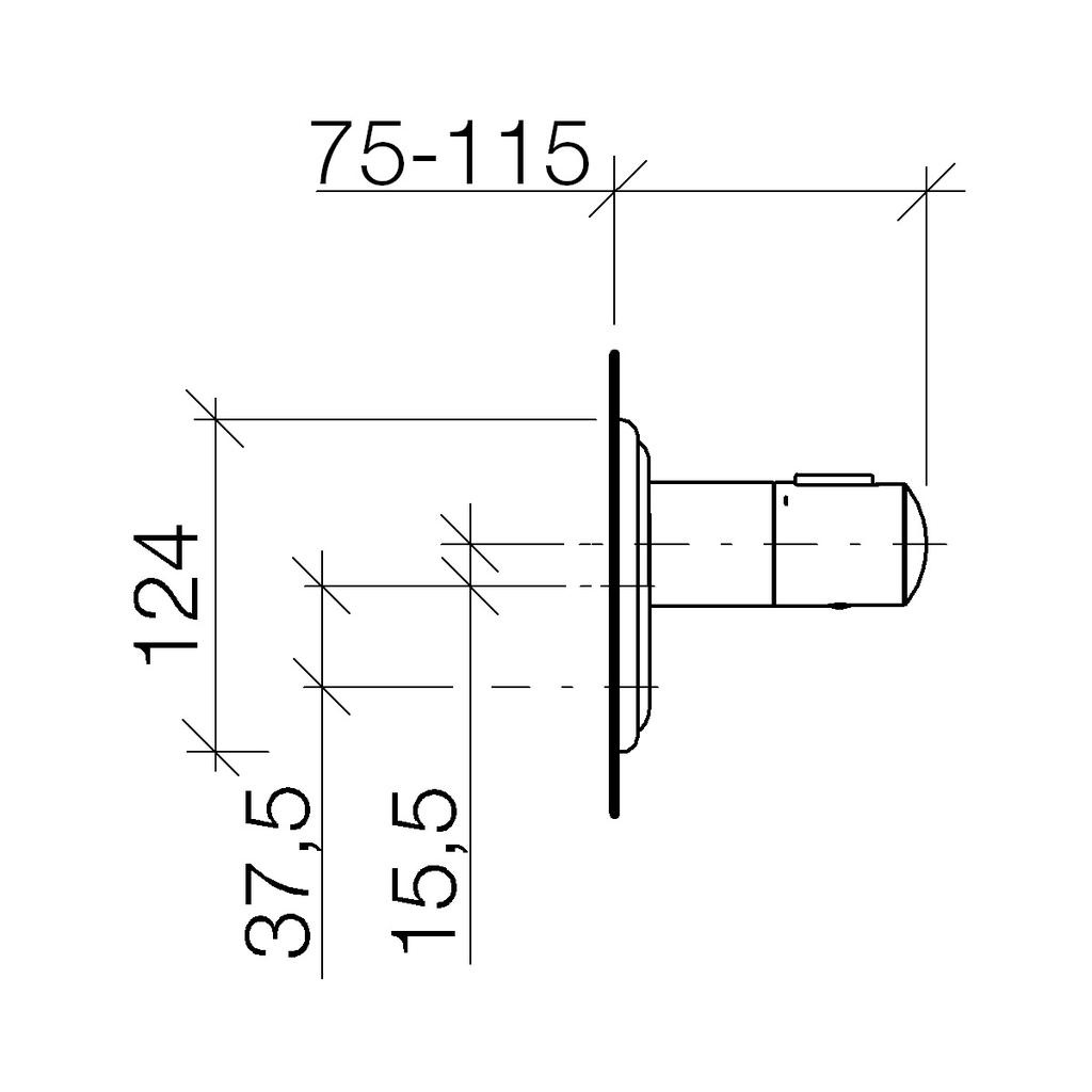 Dornbracht 36416977 Madison Round Thermostat Platinum Matte 2