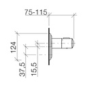 Dornbracht 36416977 Madison Round Thermostat Platinum Matte 2