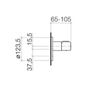 Dornbracht 36416979 Meta.02 Generic Round Thermostat Chrome 2