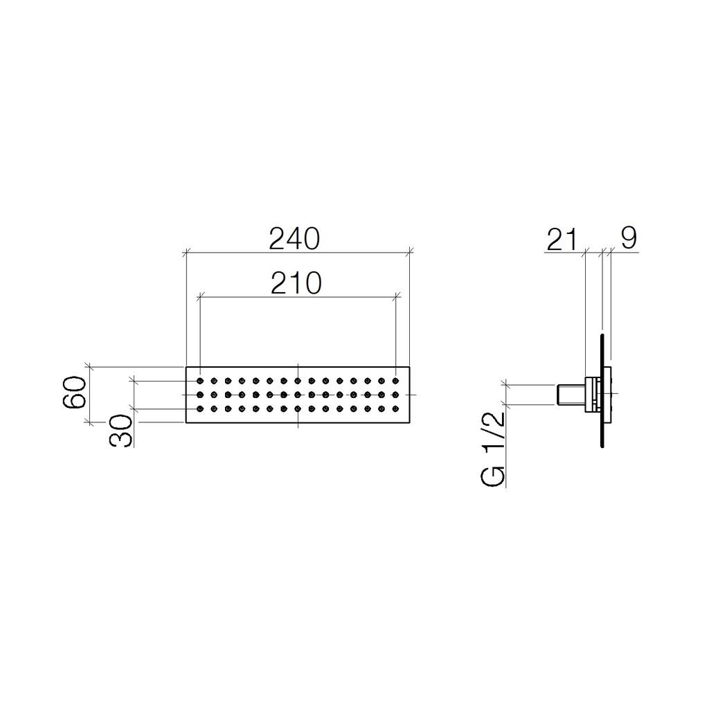 Dornbracht 36517979 Rectangular Body Spray Cyprum 2