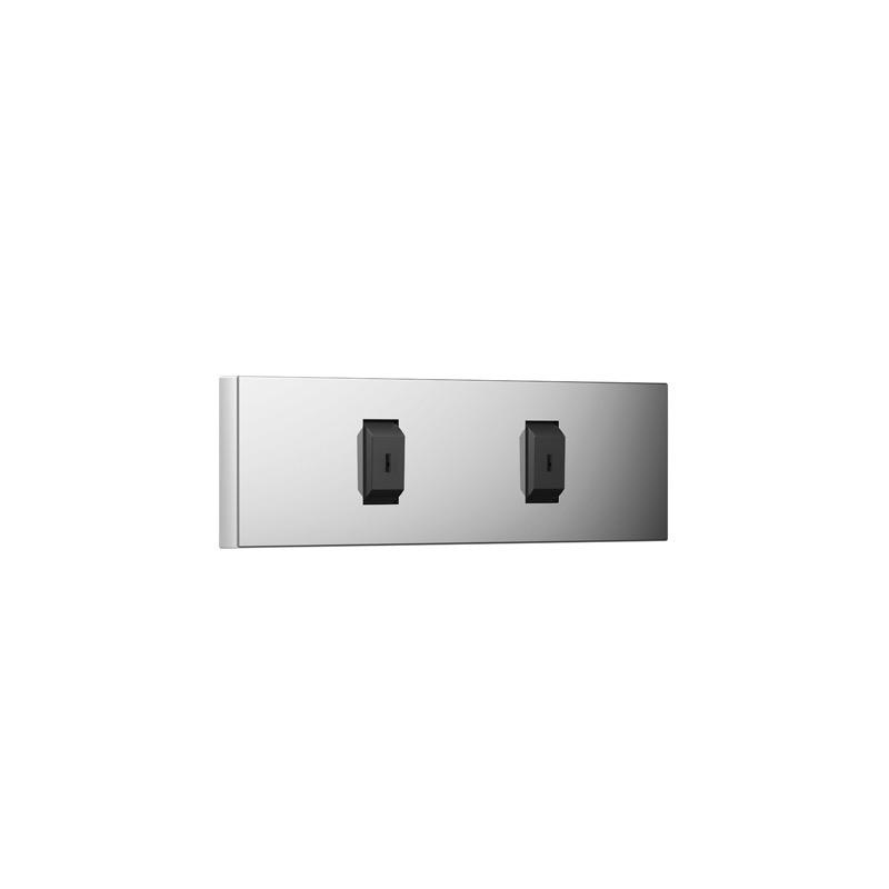 Dornbracht 36513979 Cl.1 Rectangular Waterfan Vertical Platinum 1