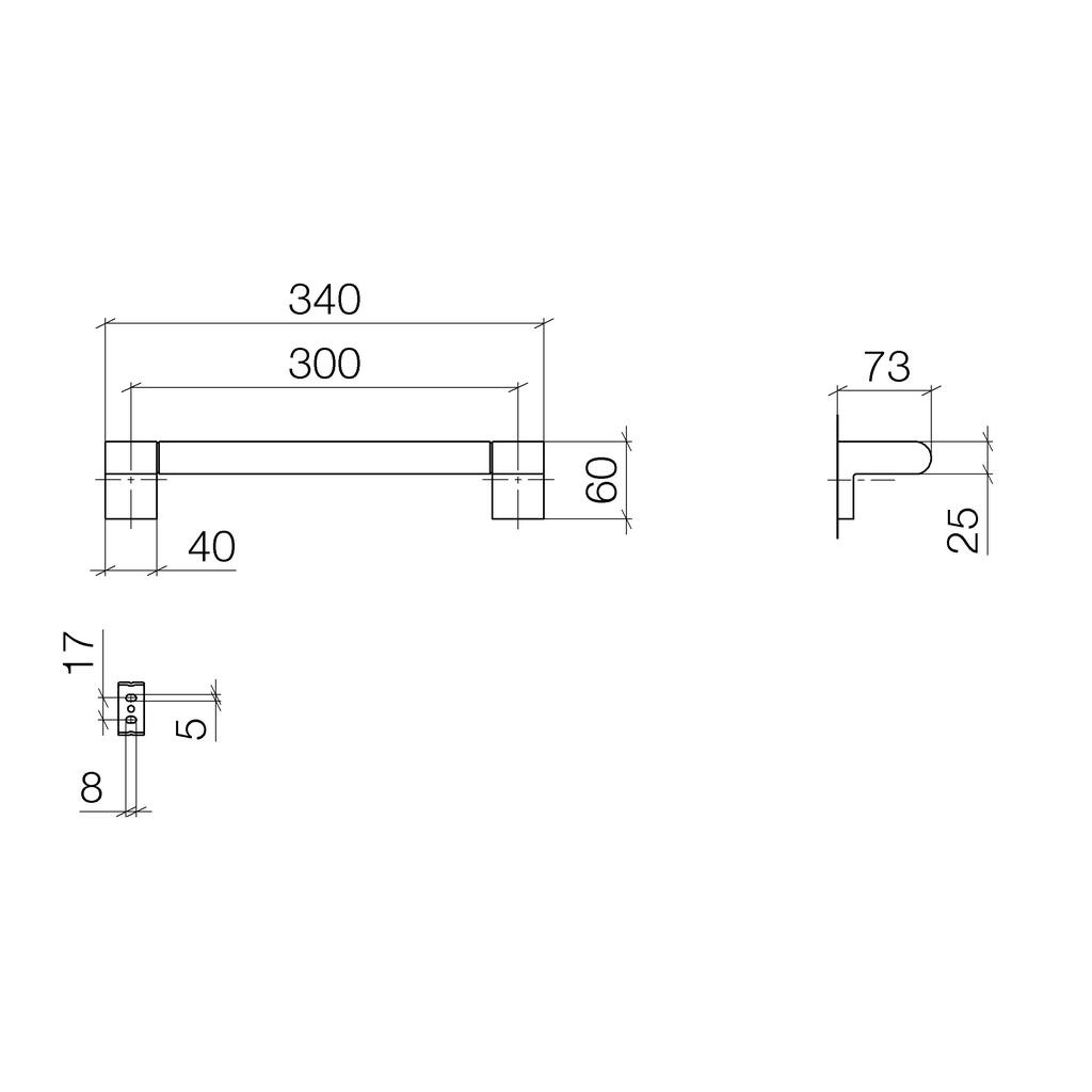 Dornbracht 83030670 Imo Towel Bar Chrome 2