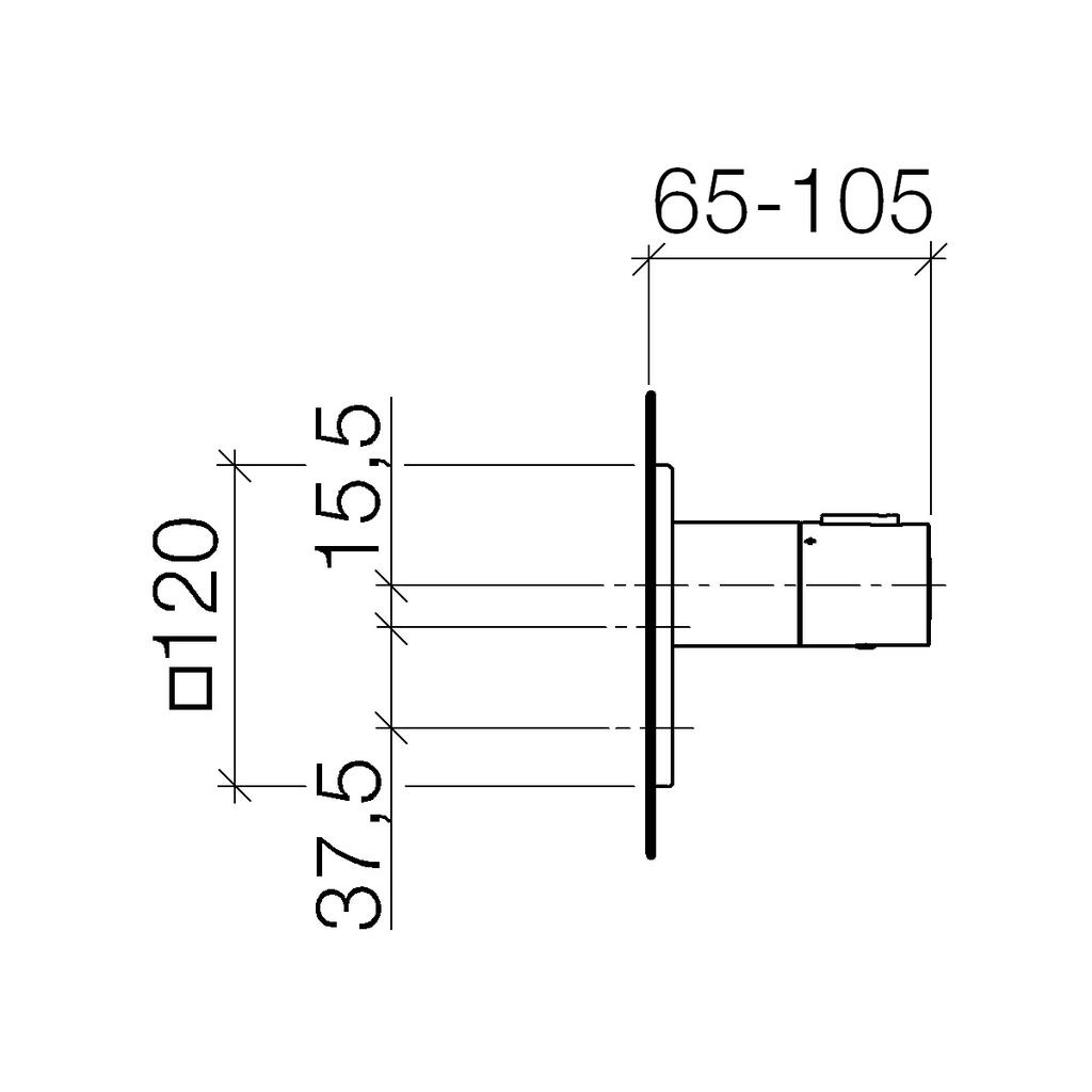 Dornbracht 36416710 Lulu Thermostat Platinum Matte 2