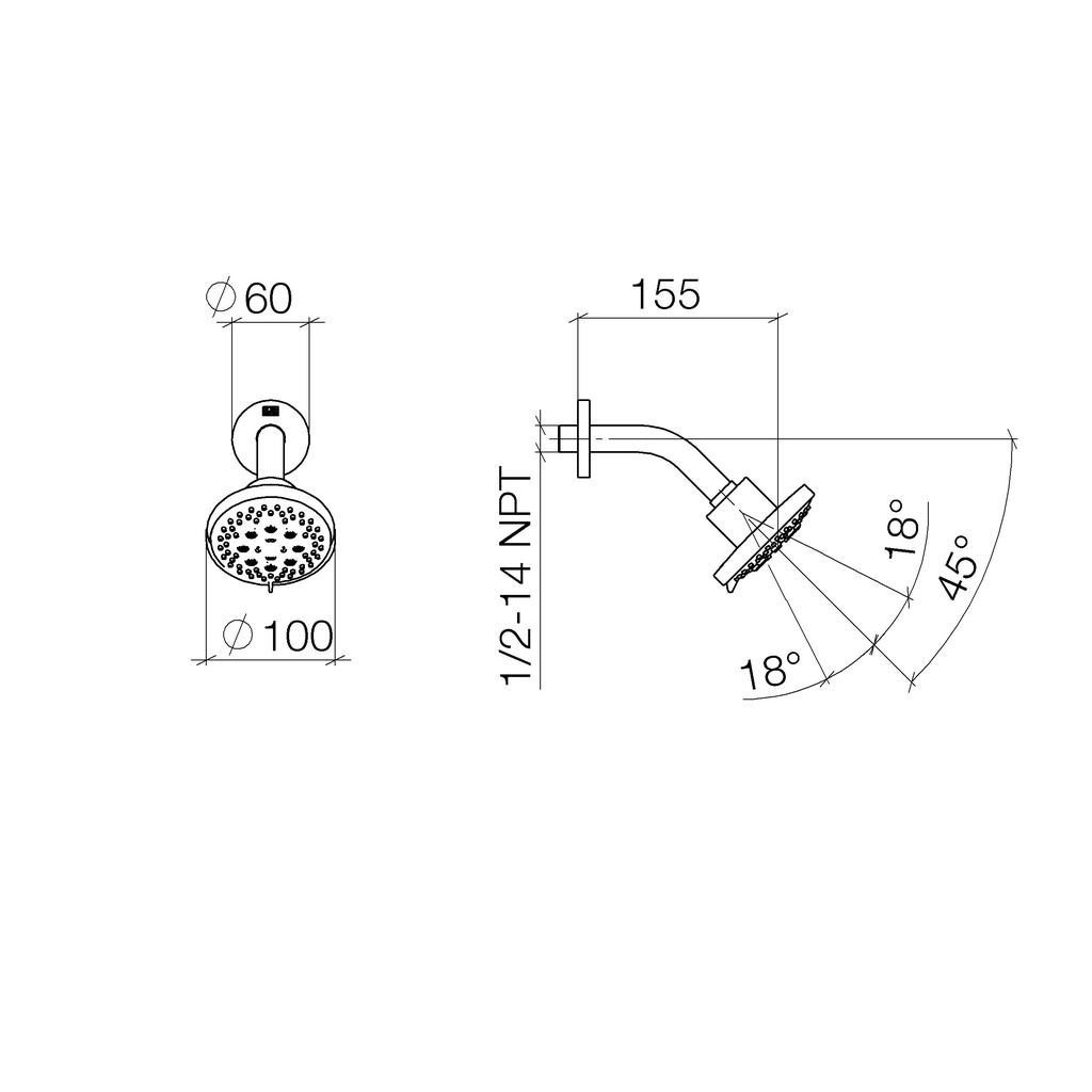 Dornbracht 28505979 Imo Generic Showerhead Chrome 2