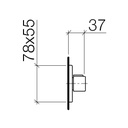 Dornbracht 36310710 Lulu Wall Valve Platinum Matte 2