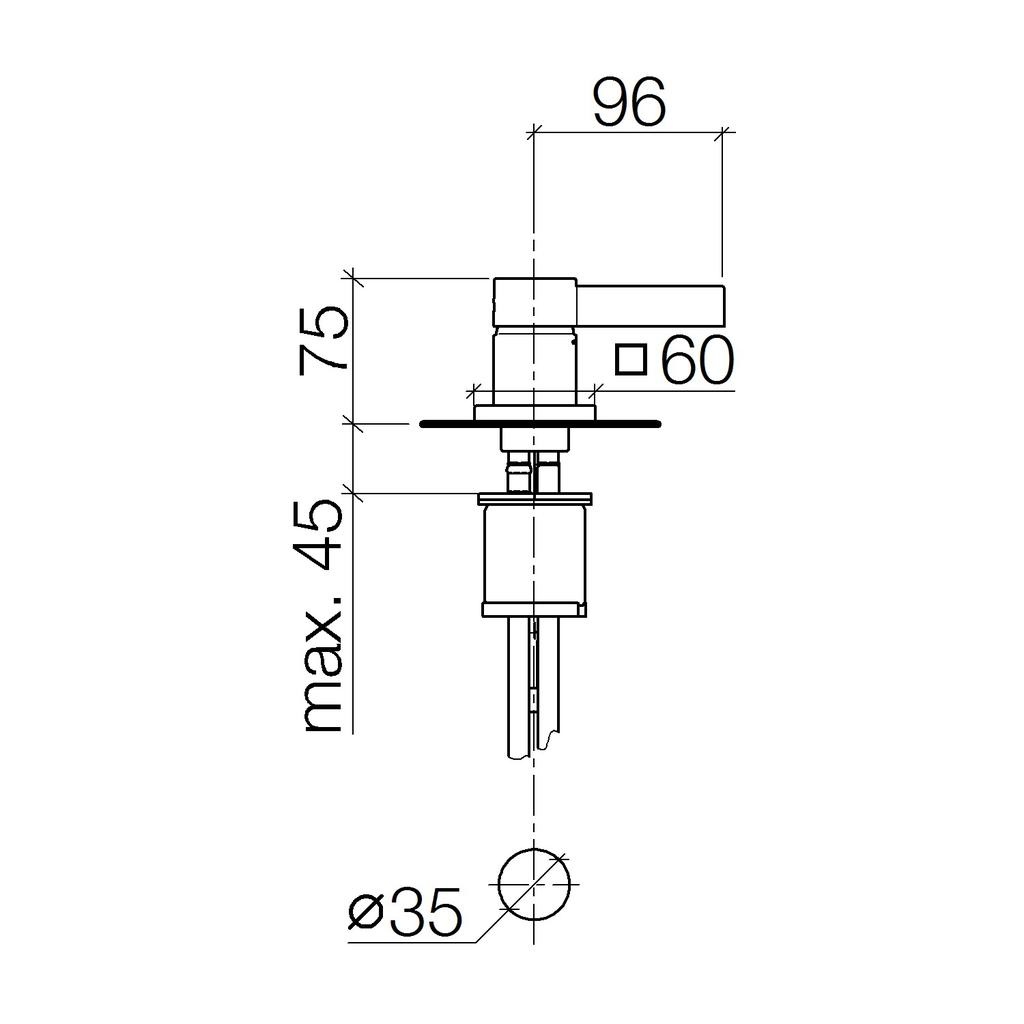 Dornbracht 29210782 Single Lever Lavatory Mixer Platinum 2