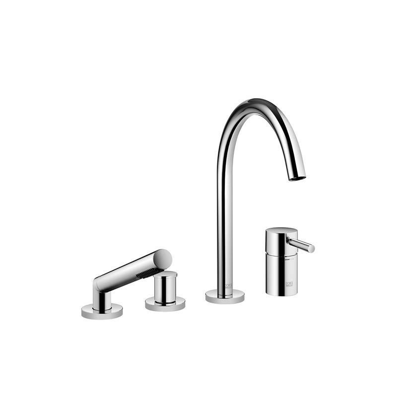 Dornbracht 27632661 Meta.02 Four Hole Tub Set With Hand Shower Chrome 1