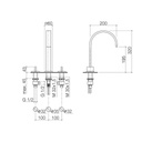 Dornbracht 20715782 Mem Three Hole Lavatory Faucet Chrome 2