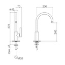 Dornbracht 33800875 Tara Ultra Single Lever Mixer Chrome 2