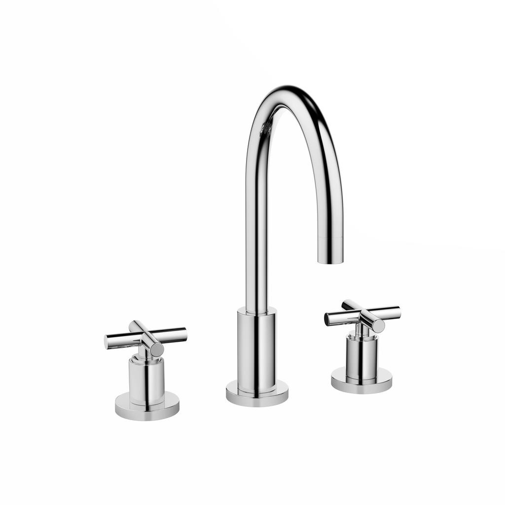 Dornbracht 20713892 Tara Three Hole Lavatory Faucet Polished Chrome 1