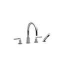 Dornbracht 27512882 Tara Four Hole Tub Set Black Matte 1