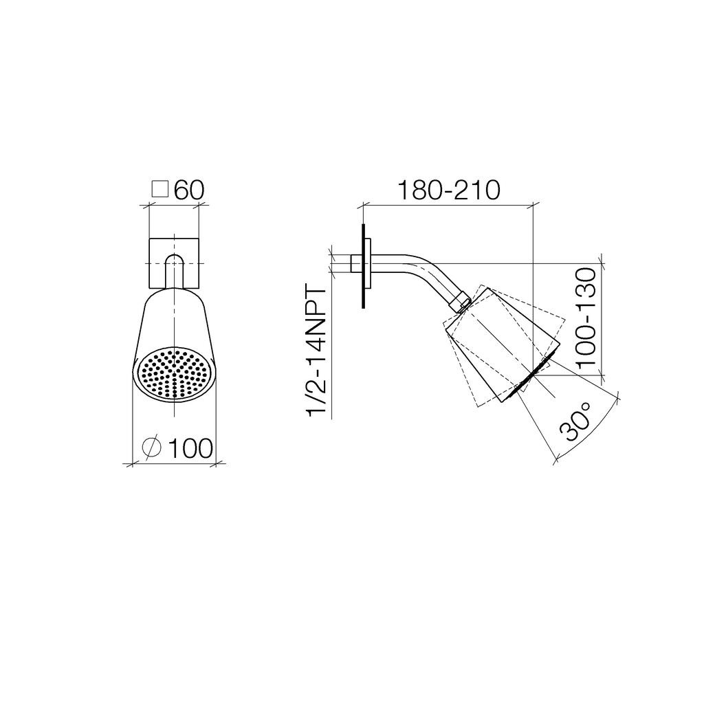 Dornbracht 28504670 Imo Showerhead Chrome 2