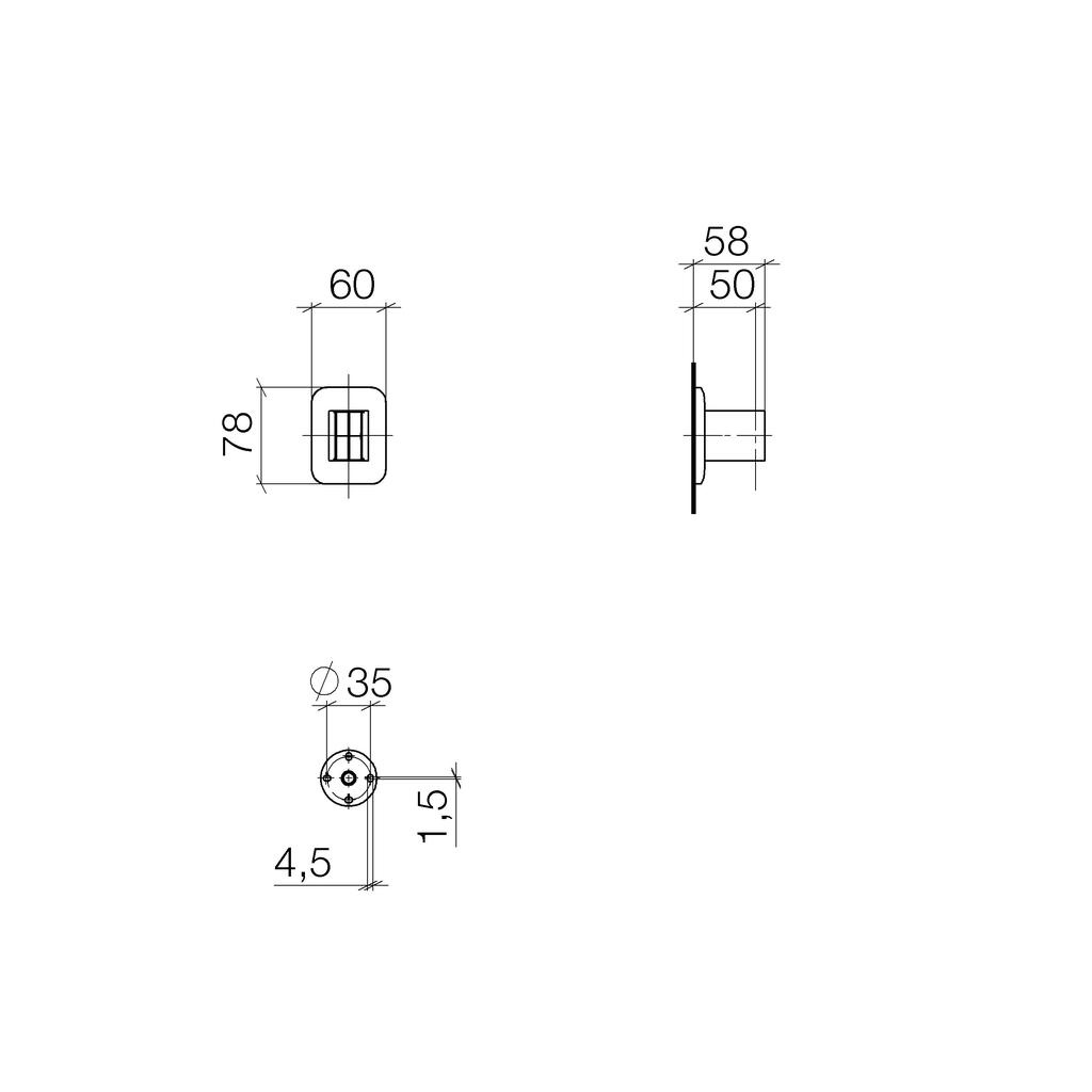 Dornbracht 28050845 Lisse Wall Bracket Chrome 2