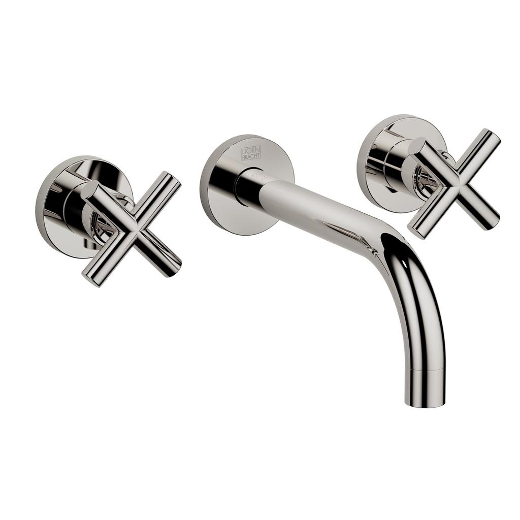 Dornbracht 36712892 Tara Wall Mounted Lavatory Faucet Platinum 1