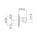 Dornbracht 36416985 Symetrics Thermostat Platinum 2