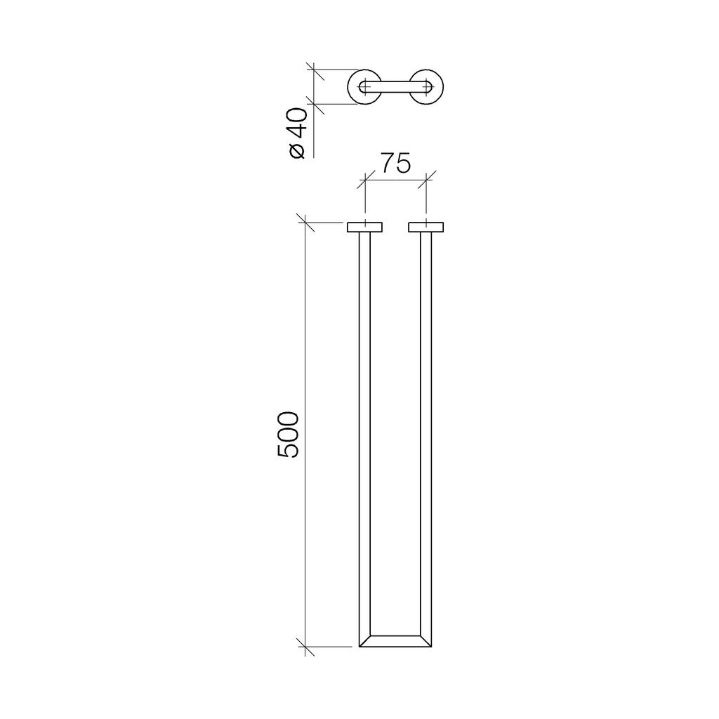 Dornbracht 83210979 Meta.02 Towel Bar Chrome 2