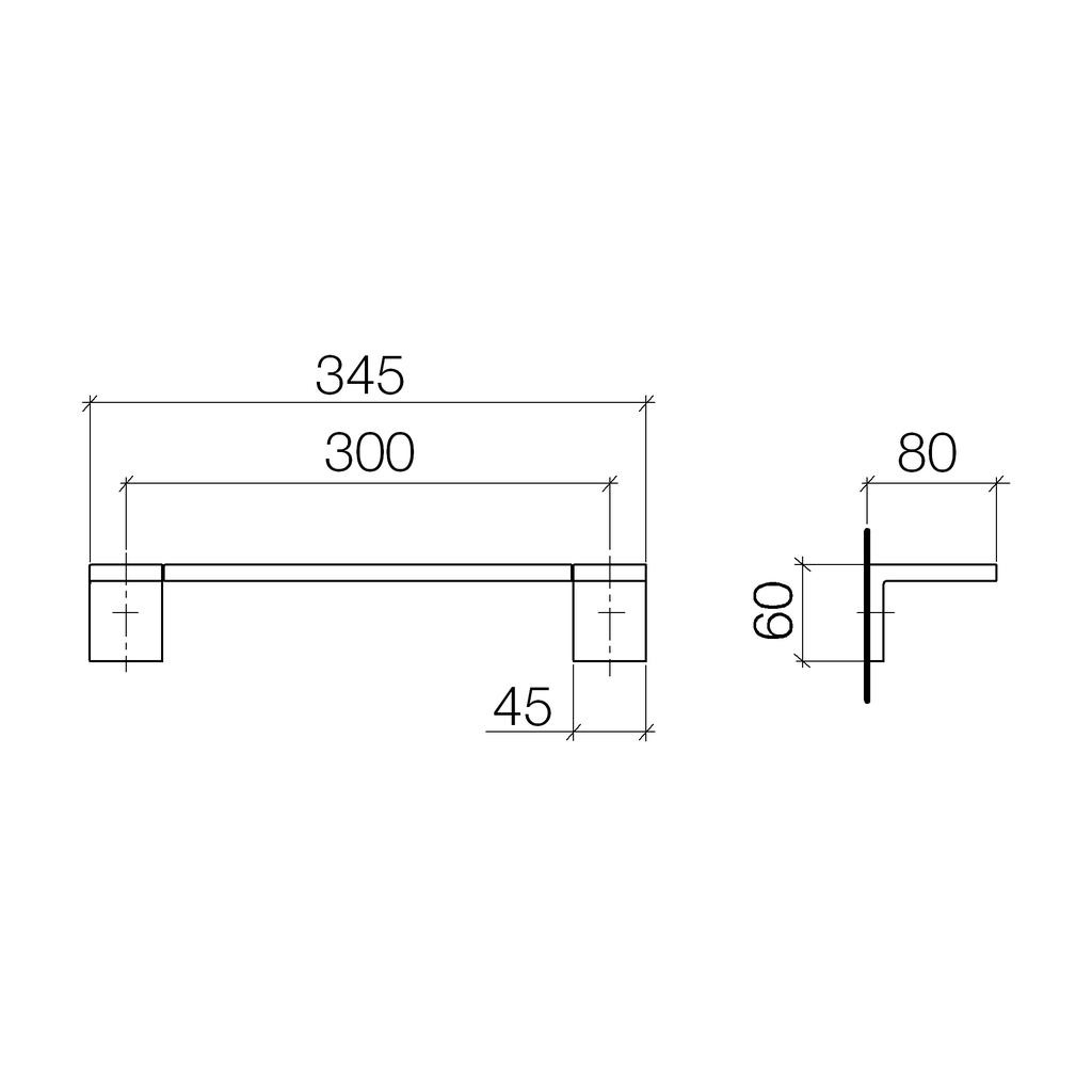 Dornbracht 83030980 Symetrics Towel Bar Chrome 2