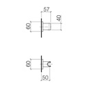 Dornbracht 28050980 Symetrics Wall Bracket Chrome 2