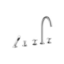 Dornbracht 27522809 Vaia Five Hole Tub Set With Hand Shower Set Chrome 1