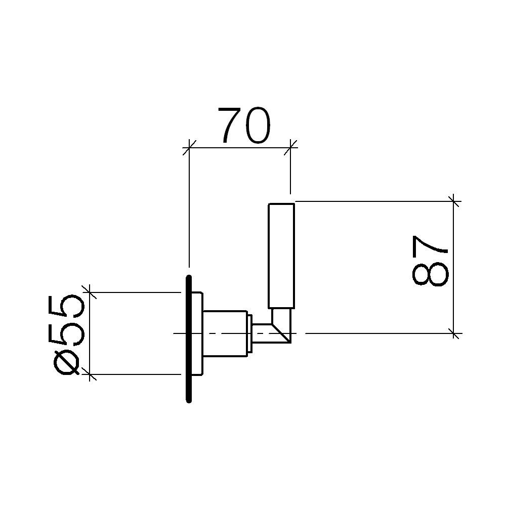 Dornbracht 36310882 Tara Wall Valve Chrome 2