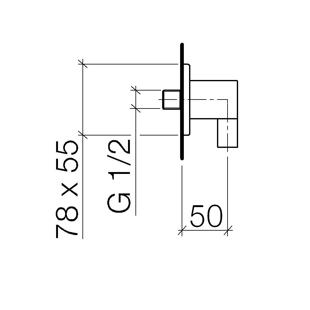 Dornbracht 28450710 Lulu Wall Elbow Platinum Matte 2