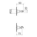 Dornbracht 28050892 Tara Wall Bracket Cyprum 2